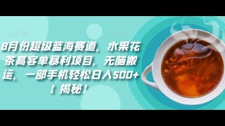 04【8月份蓝海网赚小红书项目，普通人也可以操作的赚钱项目，1个月1个账号赚轻松赚8000，只要去做就一定可以赚到钱!】