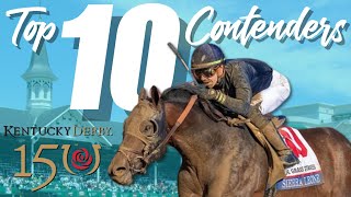 TOP TEN CONTENDERS FOR THE 2024 KENTUCKY DERBY | 150th RUN FOR THE ROSES AT CHURCHILL DOWNS 5.4.2024