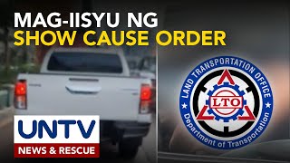 Pick up truck driver na dumaan sa EDSA busway at nagpakilalang VIP escort, iimbestigahan—DOTr