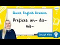 How Do You Use the Prefixes un-, dis- and mis-? | KS2 English Concept for Kids