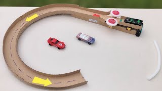 How to Make Car Track from Cardboard - DIY Hot Wheels Launcher
