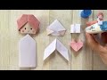 valentine s day craft. how to make an origami angel with a heart. easy u0026 printable designs