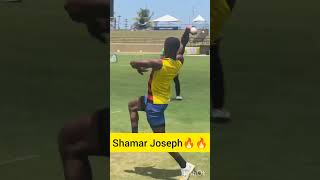 Shamar Joseph Wonderful bowling action #shorts #cricketwithvishal