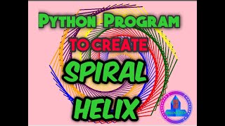 Python Turtle Program to Draw Spiral Helix Pattern in Python turtle Graphics | python | Turtle
