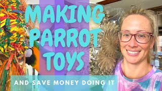 MAKING MY OWN PARROT TOYS | BULK BIRD TOY PARTS