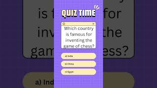 History quiz! ♟️ Which country invented chess? A) India, B) China, C) Egypt? Comment below! 😄