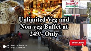 Unlimited Veg and Non veg Buffet @249/- only in bangalore | Imperio Restaurant Kalyan Nagar | Vlogs|