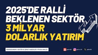 3 Milyar Dolarlık Yatırım \u0026 Ralli Beklenen Sektör