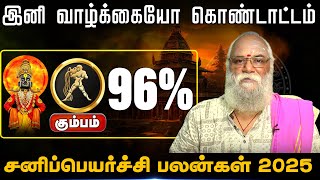 கும்பம் | இனி வாழ்க்கையோ கொண்டாட்டம் | sanipeyarchi palangal 2025 | சனிப்பெயர்ச்சி பலன்கள் 2025