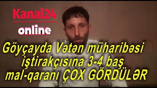 Göyçayda Vətən müharibəsi iştirakçısına 3-4 baş mal-qaranı ÇOX GÖRDÜLƏR