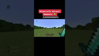 Minecraft Rarest Moments🍀0,00000001% #shorts #minecraftraremoments #minecraftse10