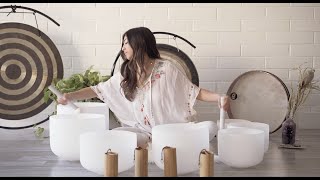 Crown Chakra: Align your Vibration (Day 7) Crystal Bowls Sound Bath + Guided Meditation