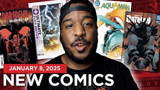 NEW COMIC BOOK DAY 1/8/25 | AQUAMAN #1, DAREDEVIL RED BAND #1, ZOOTOPIA #1 + TRADE PAPERBACKS!