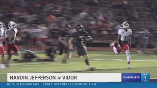 Vidor High School takes the win from Hardin-Jefferson 57 - 22