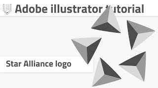 How to create Star Alliance logo in Adobe Illustrator