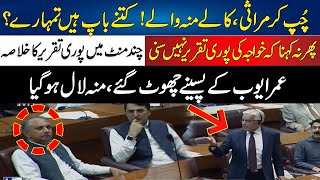 Kitny Baap Hain Tumhary ? | Omar Ayub Ky Pasiny Choot Gaye | Khawaja Asif Full Speech in Assembly