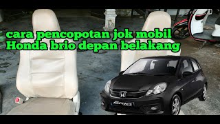 cara bongkar jok Honda Brio!!! depan belakang!!!