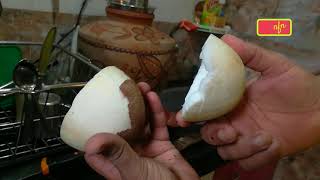 नारळ सोलायची सोपी पद्धत I Easy way to get coconut flesh