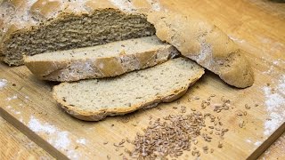 ROGGENBROT mit Leinsamen [klassisch, einfach, köstlich]