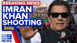 Imran Khan shot in leg at protest march | 9 News Australia