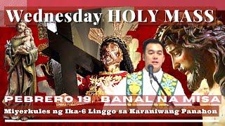 CATHOLIC CHURCH LIVE MASS TODAY || FEB  19  WEDNESDAY MASS ONLINE  |  REV FR DOUGLAS BADONG