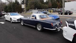 Ferrari 250 PF Coupe - LOUD Startup \u0026 Acceleration - Ferrari 575 Maranello - Drive-By \u0026 Acceleration