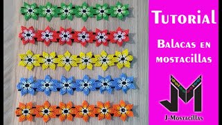 Tutorial - Balacas de flores en mostacillas