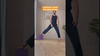 Cossack squat progressions (hip mobility and strength)