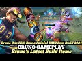 Bruno One Hit!! Bruno Painful DMG Best Build 2024 | Build Top Global Bruno Gameplay - Mobile Legends