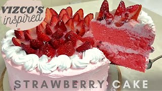 Strawberry Cake Recipe | Inspired by Vizco's of Baguio