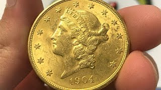 1904 U.S. 20 Dollar Gold Coin • Values, Information, Mintage, History, and More