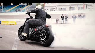 Chris Pfeiffer Red Bull Rider Burned a Harley-Davidson Softail with 131cui