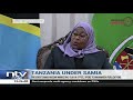 Tanzania's president, Samia Suluhu, speaks on her first year in office