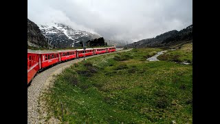 瑞士之旅: 景觀列車 Bernina Express (伯尼納快車), Switzerland