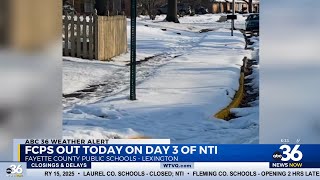 Dangerous conditions for buses leads to a third NTI day for Fayette County Public Schools