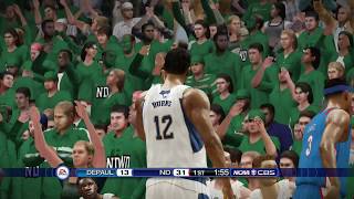 NCAA Basketball 10 (Rosters Updated for 2018 2019 Season) DePaul vs Notre Dame