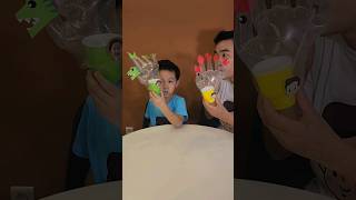 비닐장갑으로 장난감 만들기! /아빠와아들/아빠랑놀기/아빠랑만들기/DIY Plastic Gloves Craft / Easy Crafts #Shorts