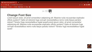 Click Button to Change Font-size using Javascript