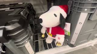 Gemmy side stepper snoppy with bells|christmas 2023