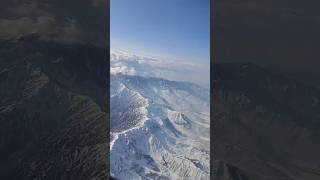 Mesmerizing view from sky | snow | glacier | cold | chilling #song #music #nature