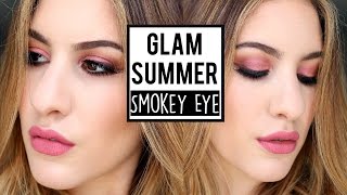 Glamorous Summer Smokey Eye Makeup Tutorial ♡ JamiePaigeBeauty