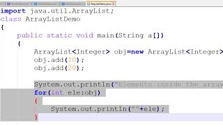 ArrayList in Java with Example / Collection Framework : ArrayList / Dynamic Generic Array in Java