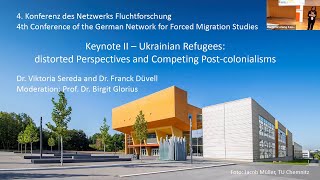 Keynote by Dr Viktoria Sereda \u0026 Dr Franck Düvell: Ukrainian refugees