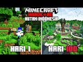 100 Hari di Minecraft Hardcore Hutan Indonesia Only