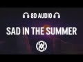 Diplo, Lily Rose - Sad in the Summer - MAKJ Remix (Lyrics) | 8D Audio 🎧