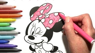 Minnie Mouse Coloring Page For Kids