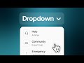 How to Build a Dropdown Menu in Framer (Easy Guide)
