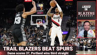 Portland Trail Blazers Take Down San Antonio Spurs for 3rd Straight Win