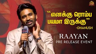 Dhanush Full Speech at Raayan - Pre Release Event | SJ Suryah, Sundeep, AR Rahman, Prakash Raj