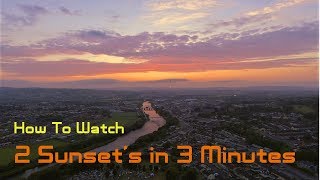 Watch the Sunset TWICE with drone!!